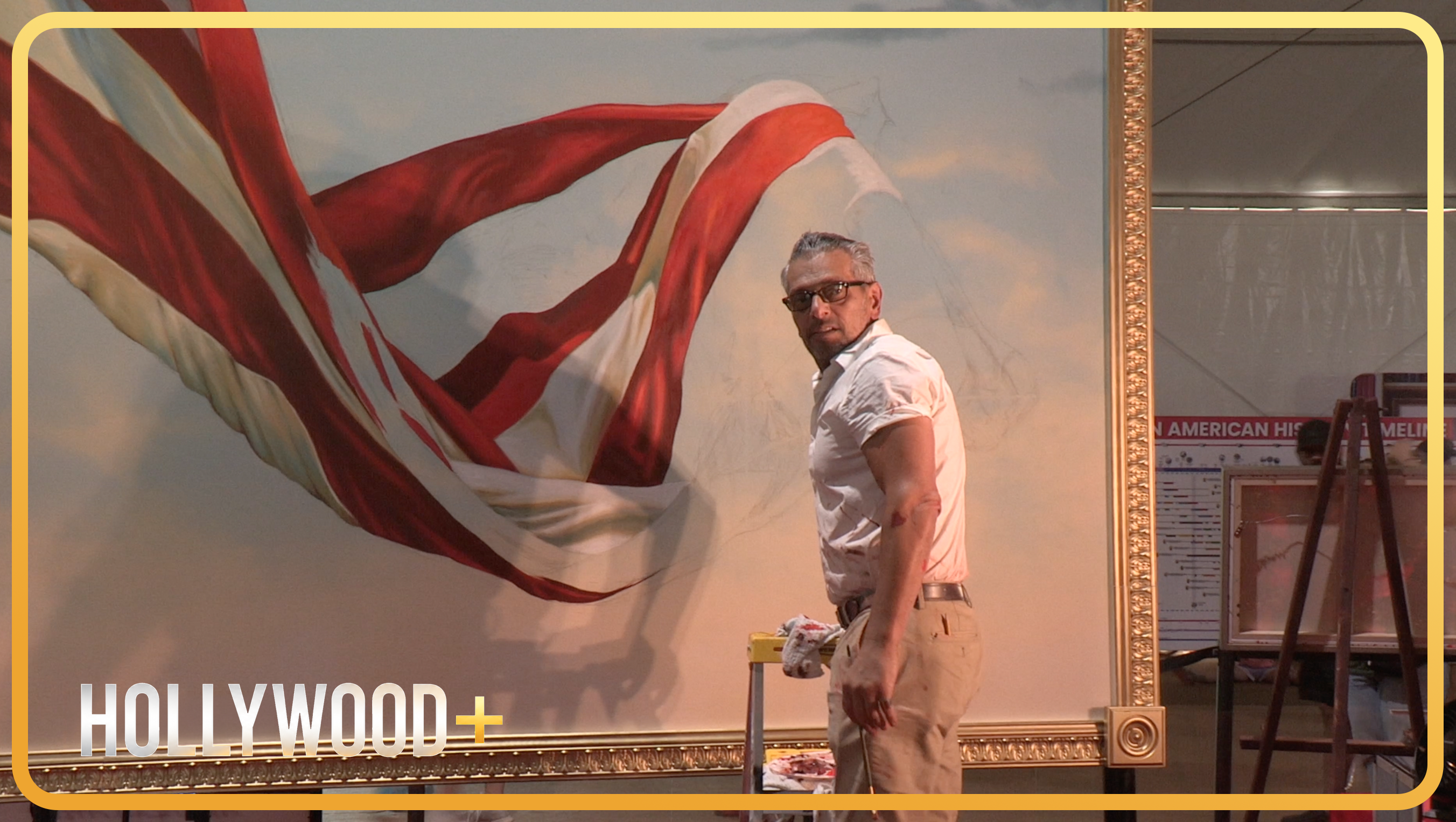 Artist Scott LoBaido Reacts To Johnny Depp’s Art & Massive American Flag Painting